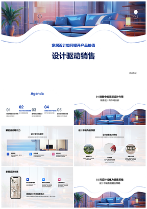 现代家具设计创新驱动销售价值提升PPT模板