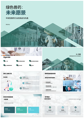 绿色兽药制造环保监管与可持续发展PPT模板