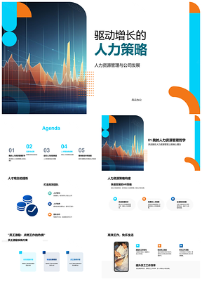 人力策略驱动公司发展激励高效增长PPT模板