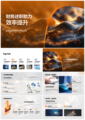 2025财务述职提效透明优化管理体系PPT模板