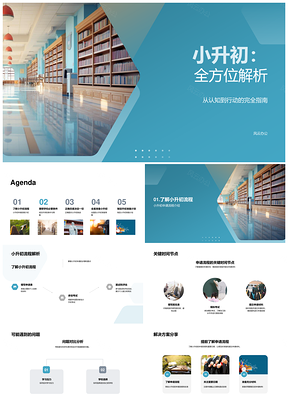 小升初申请流程学术能力特长展示策略准备PPT模板