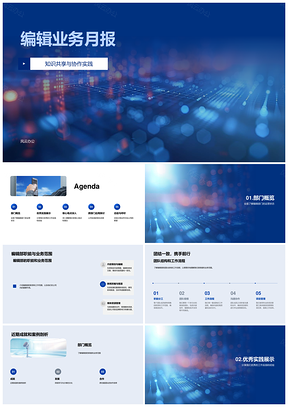编辑业务月报质量控制标准化PPT模板