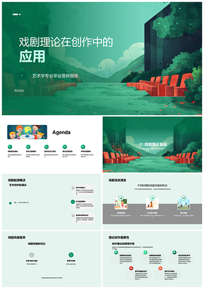 戏剧理论艺术学源流创作应用解析PPT模板