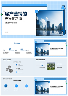 房企差异化产品营销满足个性需求PPT模板