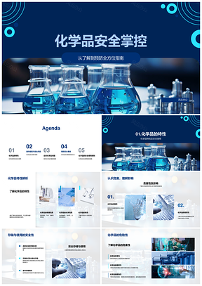 2025化学品安全特性危害操作事故预防掌控PPT模板
