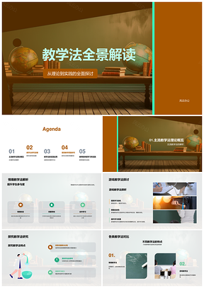 主流教学法全景解读情境游戏探究激趣提效PPT模板
