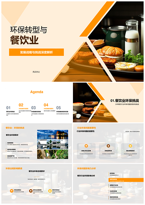 餐饮业环保转型战略法规与市场成本PPT模板