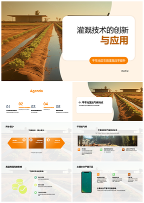 2025创新滴灌系统提升干旱农田灌溉效率PPT模板