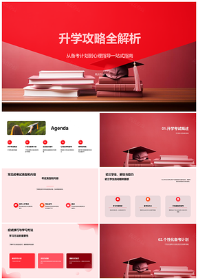 初三升学备考技巧与个性化学习计划PPT模板