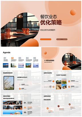 餐饮业态优化策略对比分析决策提升利润PPT模板