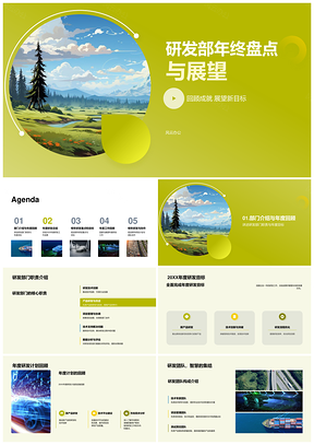 2025汽车研发部年终总结与新年展望PPT模板
