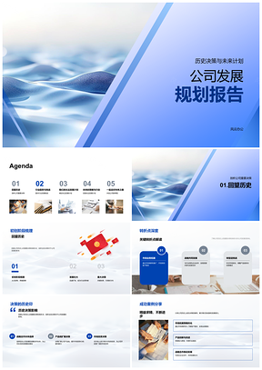 2025公司历史决策未来规划行业趋势挑战应对策略行动路线图PPT模板