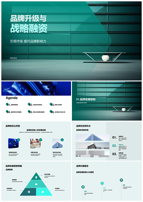 品牌升级战略融资助推产品线发展PPT模板