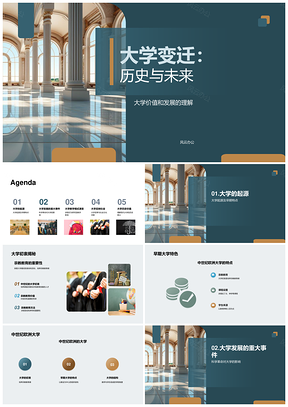 大学起源宗教科学革命教学演变建筑历史未来PPT模板