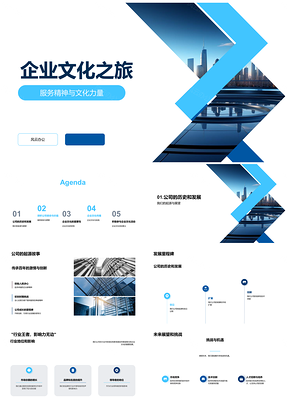企业文化使命愿景引领新员工培训筑行业未来PPT模板