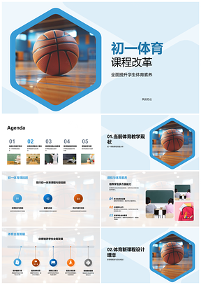 初一体育课改新框架优化资源提升素养培训教师更器材PPT模板