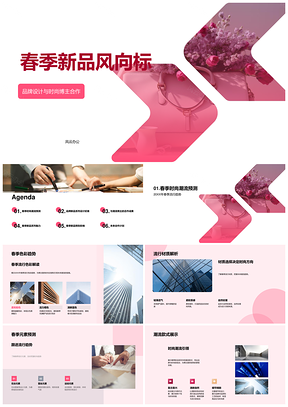 2025春季新品品牌设计博主灵感风向标PPT模板