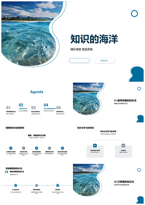 教育专家引领三年级生知识海洋课堂PPT模板