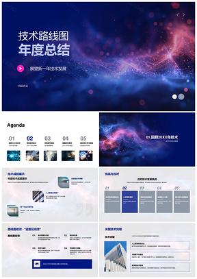 2025技术路线图年度总结研发团队技术策略挑战PPT模板