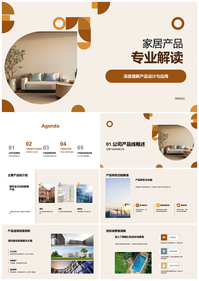 家居产品设计应用线特色场景消费者解析PPT模板