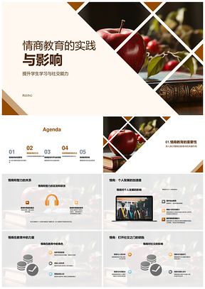 情商教育策略提升学生社交情绪发展能力PPT模板