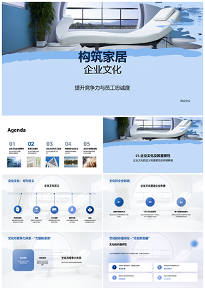家居企业文化构建与行业趋势解析PPT模板