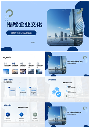2025企业文化核心价值使命愿景行为实践解析PPT模板