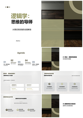 逻辑学形式非形式数理论证推理谬误批判思维PPT模板