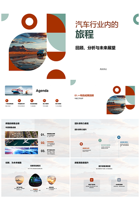 汽车行业旅程回顾分析未来展望职业规划趋势成就PPT模板