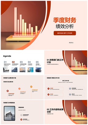 财务部门季度绩效效率挑战策略分析PPT模板