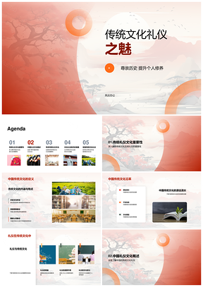 中华传统礼仪尊史崇德敬师修身PPT模板