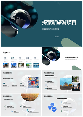 新旅游项目合作模式优势市场前景风险评估PPT模板