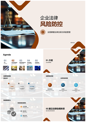企业法律风险管理合规体系顾问防控PPT模板