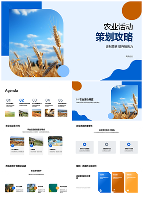 农业活动策略定位定制提升品牌销售力PPT模板