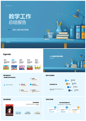2025教学质量团队成绩满意度策略成长目标成果总结PPT模板