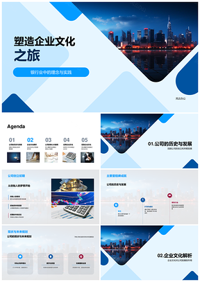 2025银行业企业文化塑造历程与实践解析PPT模板