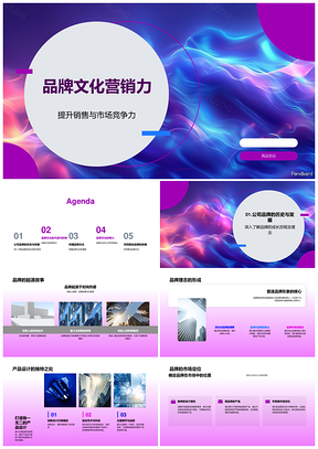 品牌文化市场竞销力产品设计未来规划PPT模板