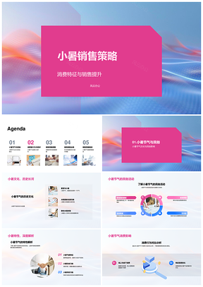 小暑销售策略调整解暑产品消费需求民俗活动PPT模板