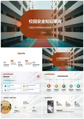 校园安全知识防范策略与应急自救能力PPT模板