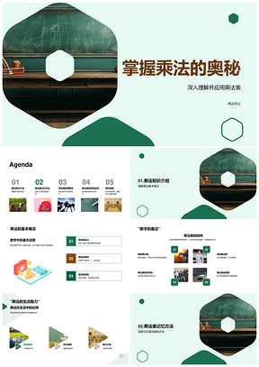 小学乘法教学课件互动游戏记忆方法提升数学能力PPT模板