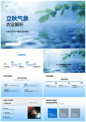 立秋气象科技助农应对极端气候促丰收PPT模板
