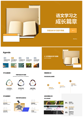 语文学习成长读写能力提升策略PPT模板