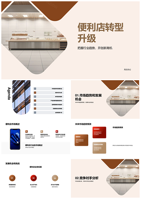 便利店运营经理竞聘述职拓展计划市场趋势PPT模板