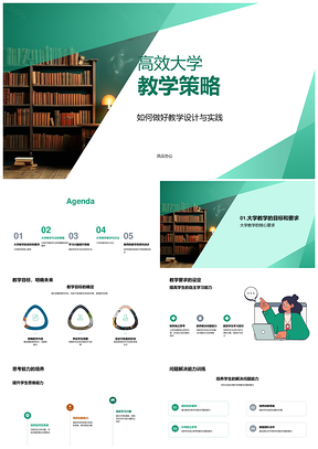 大学案例讨论教学策略设计与能力培养PPT模板
