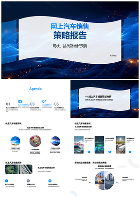 2025线上汽车销售策略优化与预测模型PPT模板