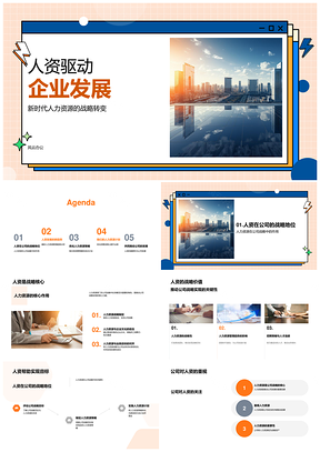 优秀人资驱动企业发展招聘培训激励优化PPT模板