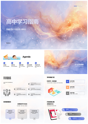 高中策略管理高效学法环境挑战专业计划PPT模板