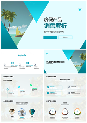 热带海滩度假销售趋势与需求变化应对策略解析PPT模板