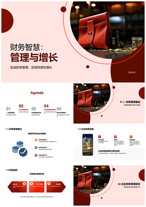企业财务稳定管理预算风险促增长PPT模板