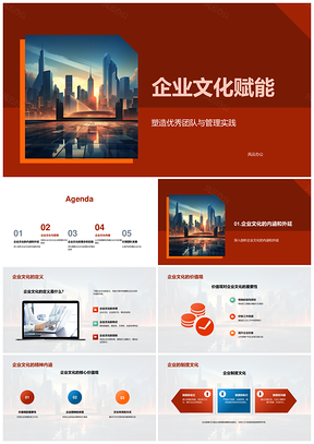 企业文化管理实践驱动团队效率竞争力PPT模板
